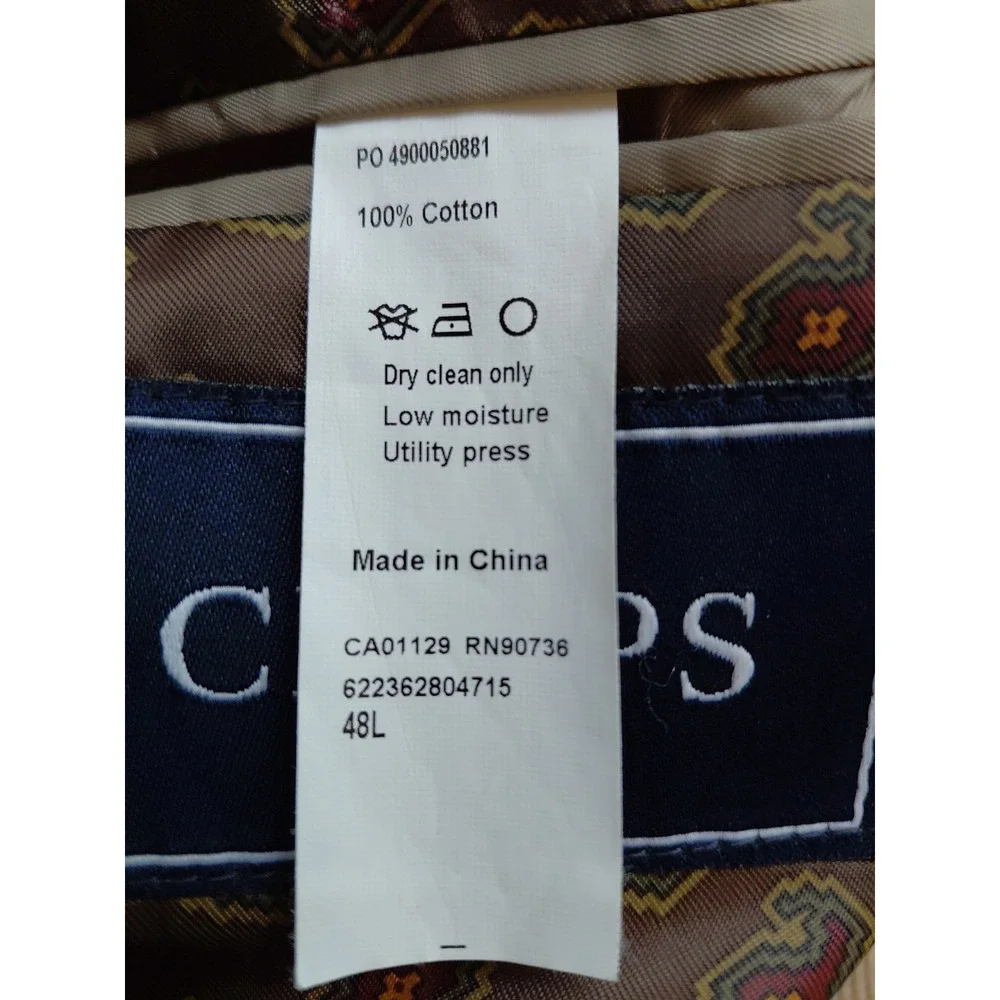 Vintage Chap's Men's Corduroy Elbow Patches Sport Coat/Blazer size 48 Long 90s